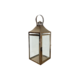 MEDIUM  RECTANGLE BEATEN ROSE GOLD METAL LANTERN