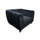 KARLI BLACK VELVET 1 SEAT SOFA