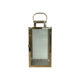 SMALL GOLD SQUARE METAL LANTERN