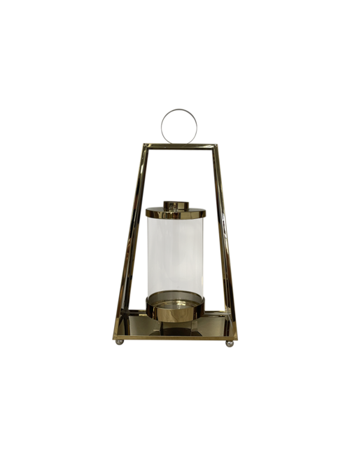 MEDIUM  GOLD HANGING CANDLE HOLDER