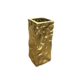 LARGE MATTE GOLD SQUARE VASE