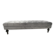 Harrison Rectangle- Light Grey Velvet Ottoman 