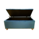 ABEL RECTANGLE STORAGE OTTOMAN - DARK AQUA VELVET