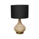 LEOPARD LAMP WITH BLACK SHADE