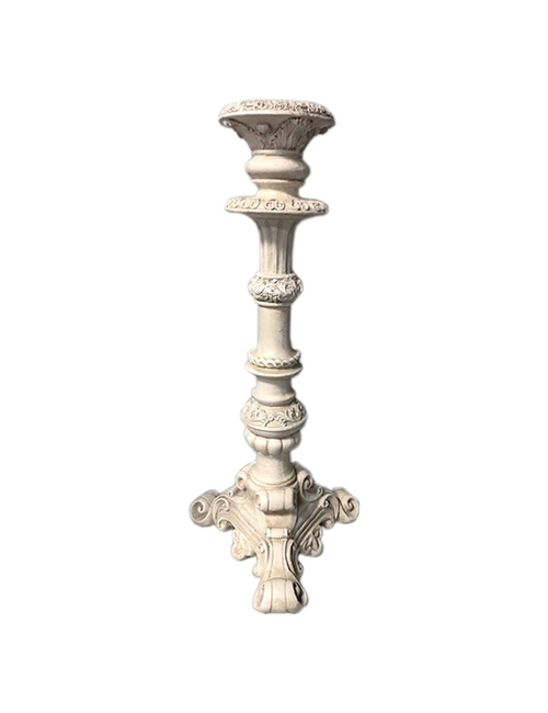 LARGE WHITE CANDLESTICK