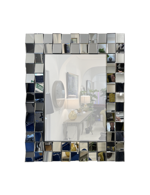 Rectangle Mirror With Square Facets