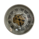 Grey With Gold Cogs Cutout Cog Clock