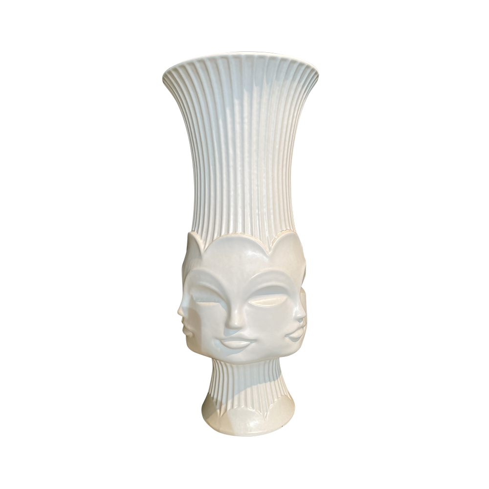 White Ribbed Urn Vase - Decor-Home Decor : Affordable | Luxury | Living ...