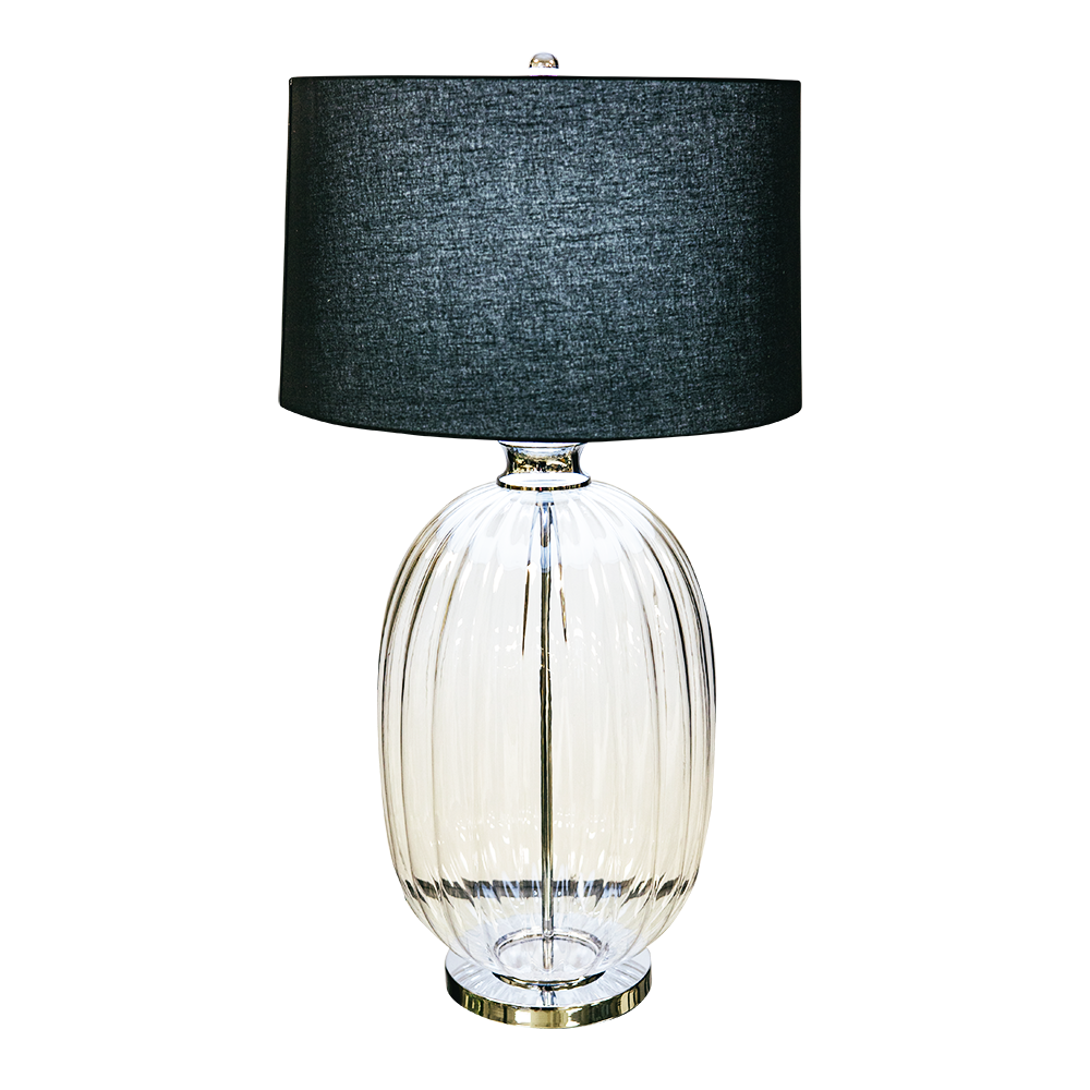 textured glass table lamp