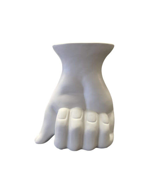 White Large Fist Vase