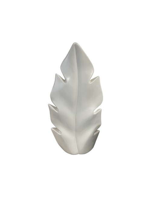 Large Ceramic Leaf Vase