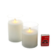 Glass Moving Wick Candle  Clear SML 100mm