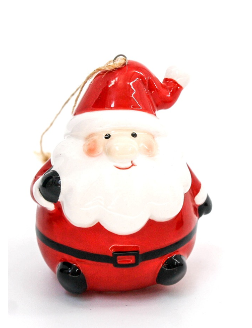 Tree Hangers  Ceramic Santa Belt 