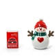 Ceramic Figurine Snowman  SML 90mm