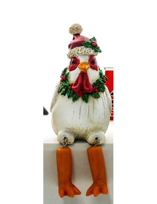 Farm Animal Christmas Buddies - Rooster  (H) 110mm