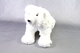 SMALL FURRY WHITE POLAR BEAR SITTING