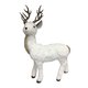 51CMH WHITE STANDING DEER GOLD ANTLERS