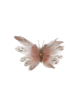 BLUSH PINK FEATHER BUTTERFLY WITH JEWEL