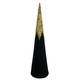 60CMH GREEN VELVET GOLD GLITTER CONE TREE