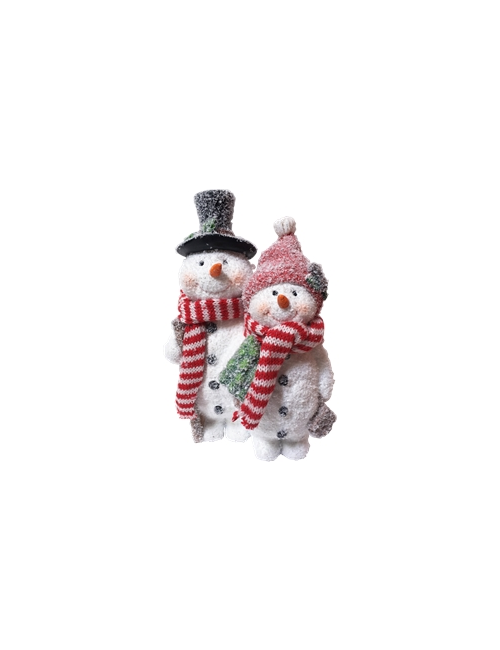 RESIN SNOWMAN COUPLE