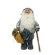 79CMH STANDING GREY SANTA WITH HESSIAN SACK