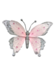 PINK / SILVER BUTTERFLY WITH CLIP