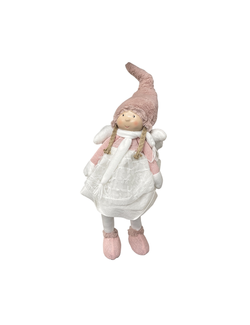 80CMH STANDING PINK PLUSH ANGEL