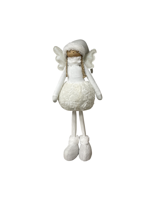 70CMH STANDING WHITE PLUSH ANGEL