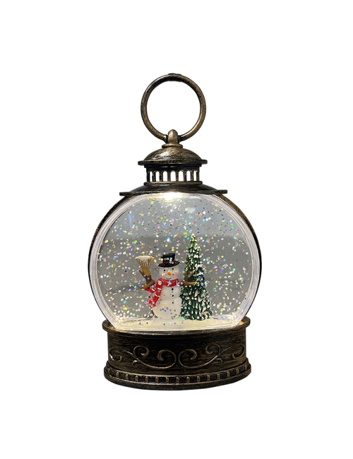 SMALL SNOWMAN IN OVAL LAMP SNOWGLOBE - Christmas : Affordable | Luxury ...