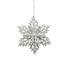 CLEAR SNOWFLAKE HANGER