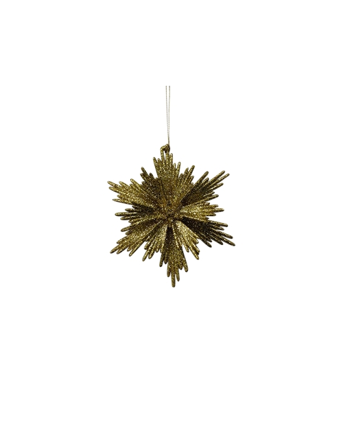 GOLD SNOWFLAKE HANGER