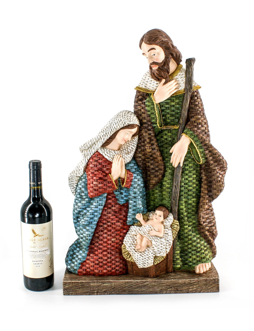 Giant weave nativity