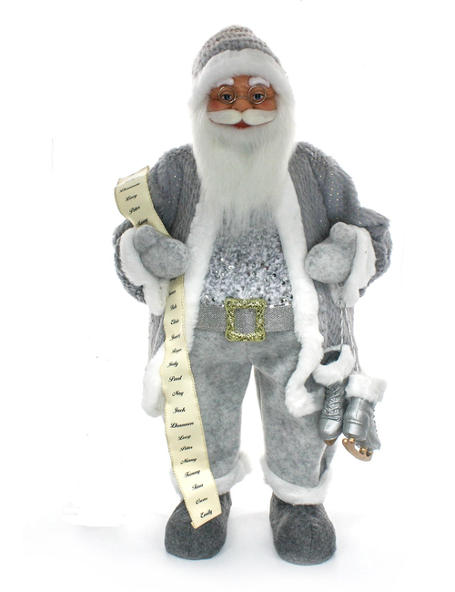 Medium silver mist santa