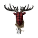 TARTAN DEER TREE TOPPER