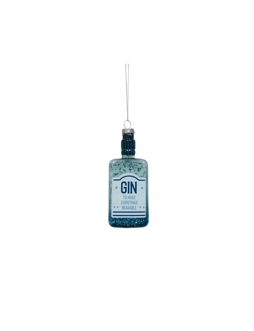 GLASS GIN BOTTLE