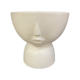 White face vase on stand