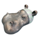 Hippo Head Figurine