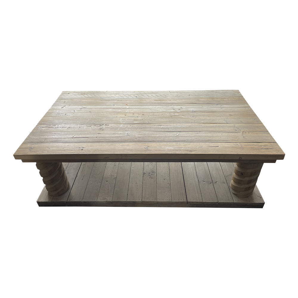 Restoration hardware reclaimed wood store coffee table