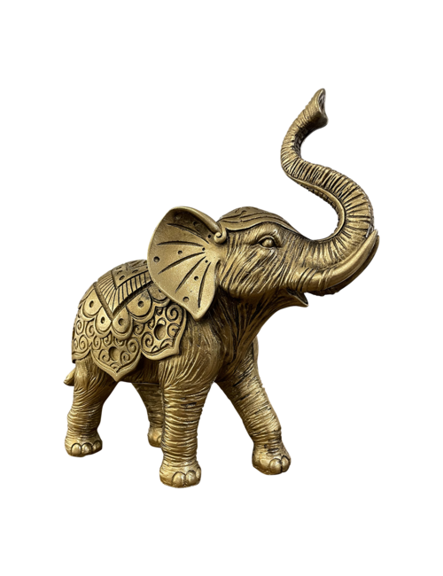 26cmh Gold Elephant