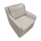 LINEN SWIVEL ARMCHAIR