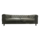 3 SEAT TOP GRAIN LEATHER TUFTED CHESTERFIELD