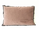 BLUSH  VELVET RECTANGLE FRINGED CUSHION