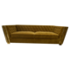 ARIANA TUFTED 3 SEAT SOFA WITH GOLD STAINLESS BASE