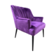 lilly chair in purple velvet