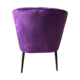 lilly chair in purple velvet