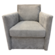 Grey Cord Swivel ARMCHAIR