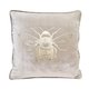 Pearl/Gold velvet Bee cushion