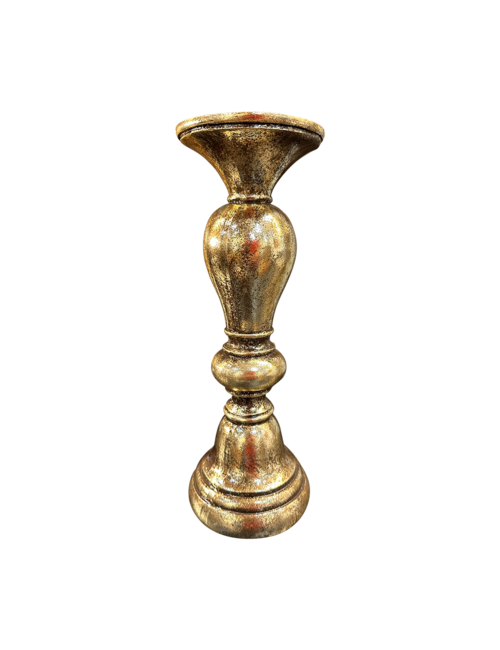 28Cmh Candle Holder  Gold Smooth  