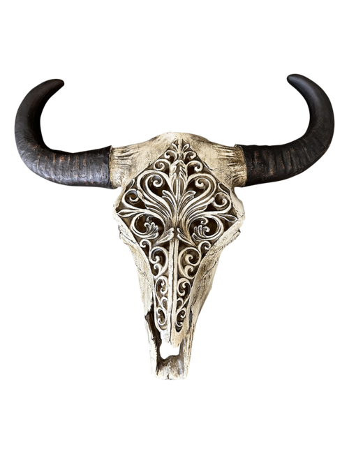 Carved Bulls Head