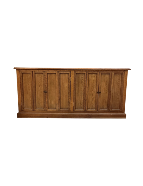 Old oak sideboard with bi-fold doors